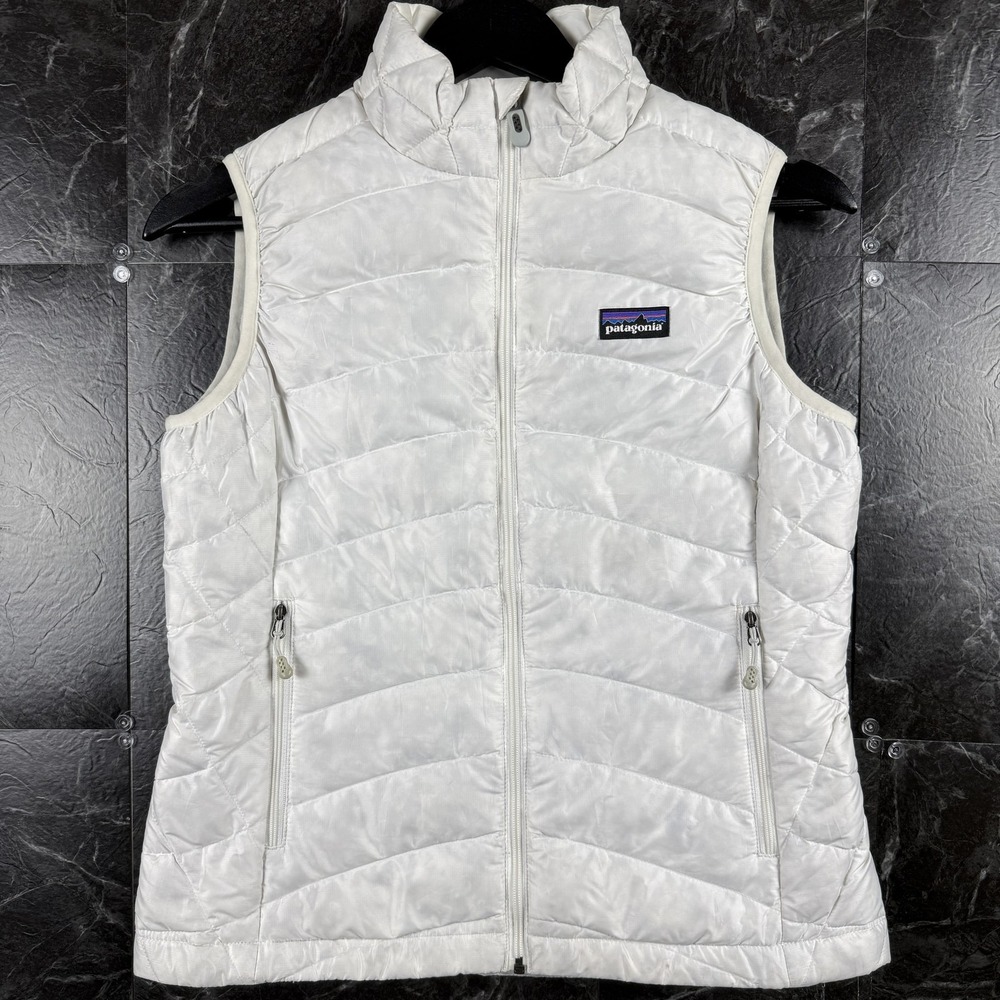 Patagonia Women's White Puff Down Sweater Vest XS